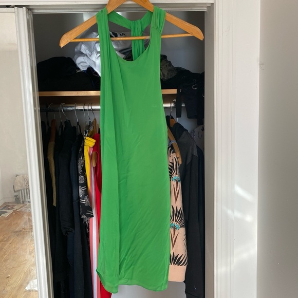 green emerald velvet dress Alice + Olivia Fifi Sequin Dress in Green Tea